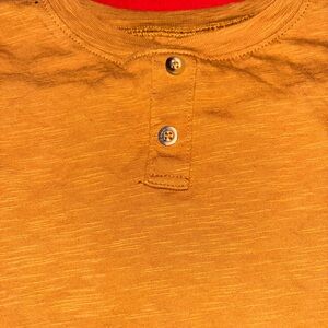H&M Mustard Yellow Henley Top